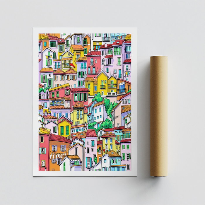 Wallity Póster 2035 sin marco 50 x 70 cm Acabado mate satinado